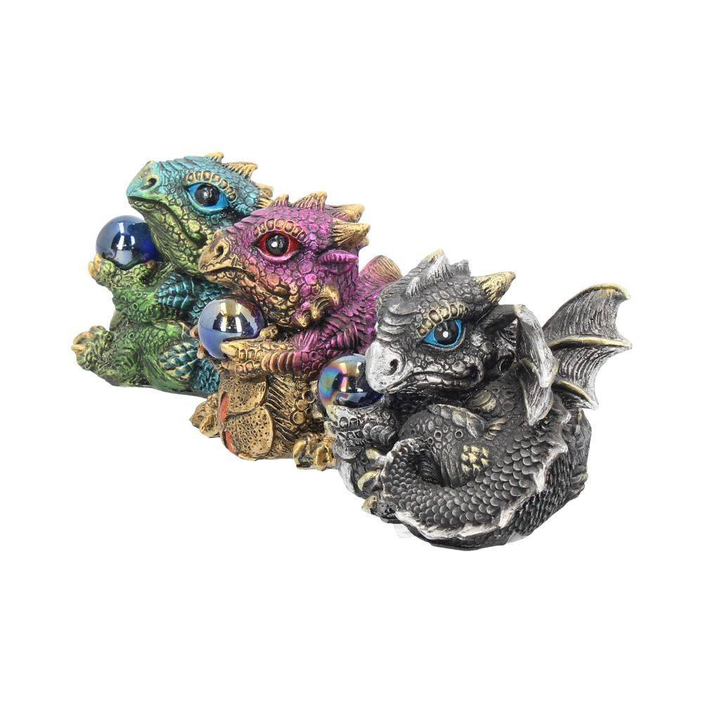 Nemesis Now - Dragon's Gift (Set of 3) 7cm Figurines - Dragon - Multicolours